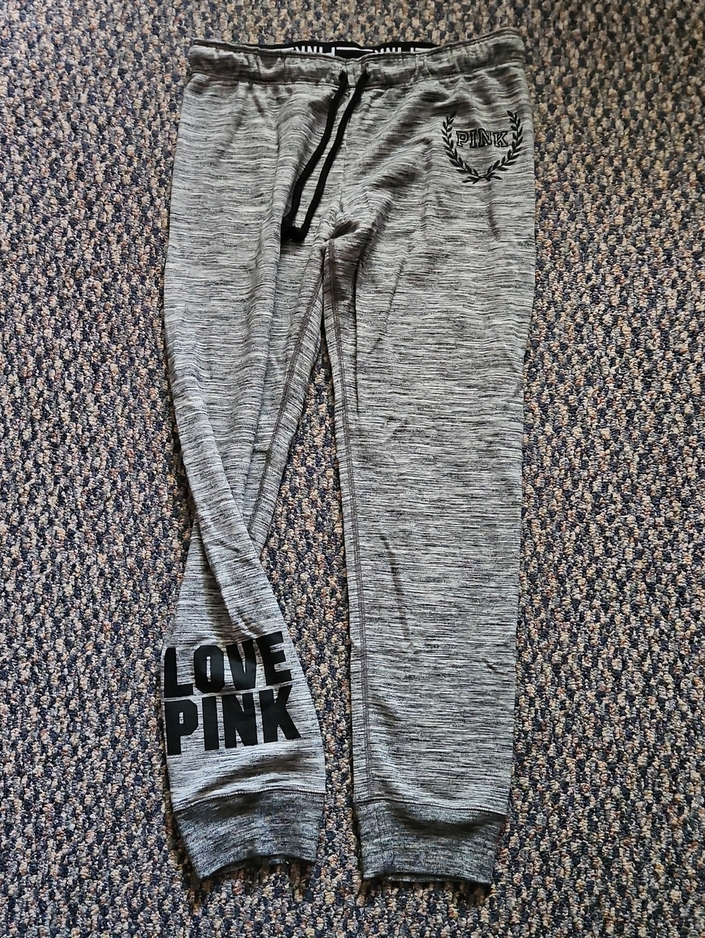 Victoria's Secret PINK grey heathered  sweatpants/joggers